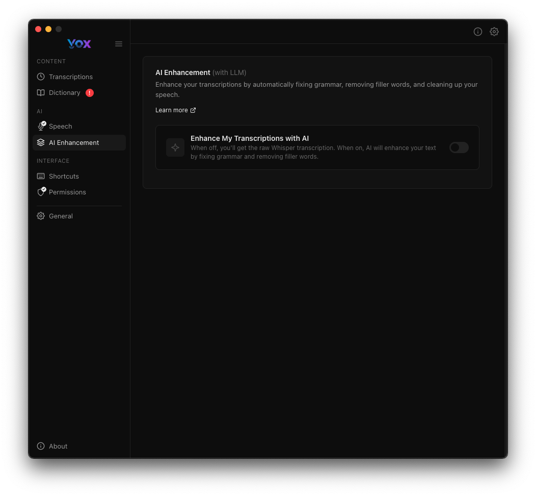 Configuración de Mejora con IA
